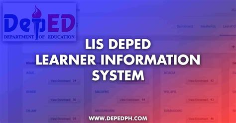 deped lis sign in|learner's information system photo.